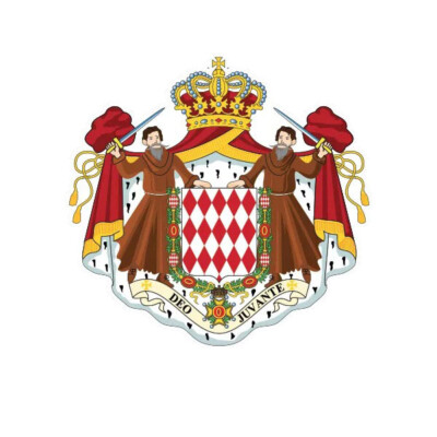 Monacan Coat of Arms Sticker