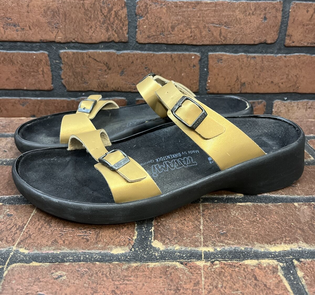 TATAMI by Birkenstock 2 Strap Leather Sandals Size 43 US 10 | eBay