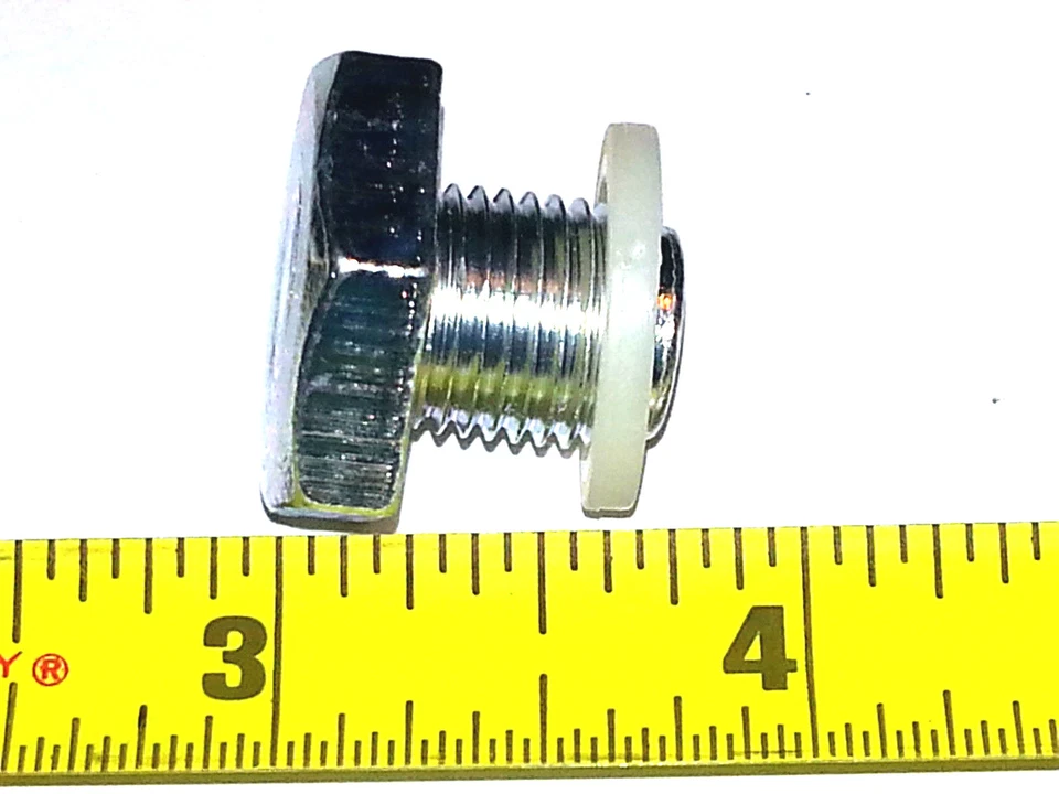 Perno de tapón de drenaje de cambio de cárter de aceite del motor 60-80 GM GMC con junta 1/2"-20 roscas A Foto 2 de 4