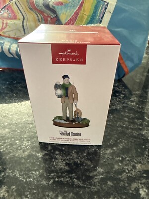 Hallmark Keepsake Disney The Haunted Mansion The Caretaker & His Dog New In Box.