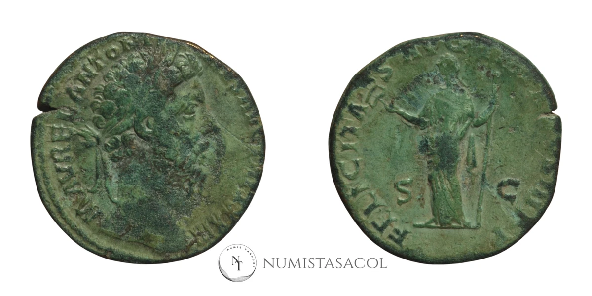 NT/ SESTERCIO MARCO AURELIO REV FELICTAS (A1808)
