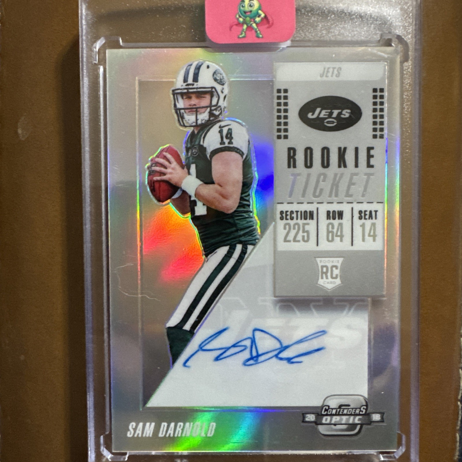SAM DARNOLD 2018 CONTENDERS OPTIC Rookie Ticket SILVER RC AUTO Holo 103 