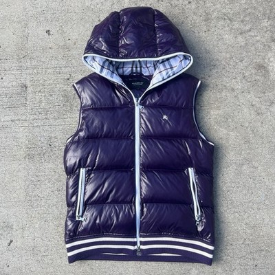 Burberry blue label 中綿ベスト　y2k Burberry Black Label Puffer Vest | eBay