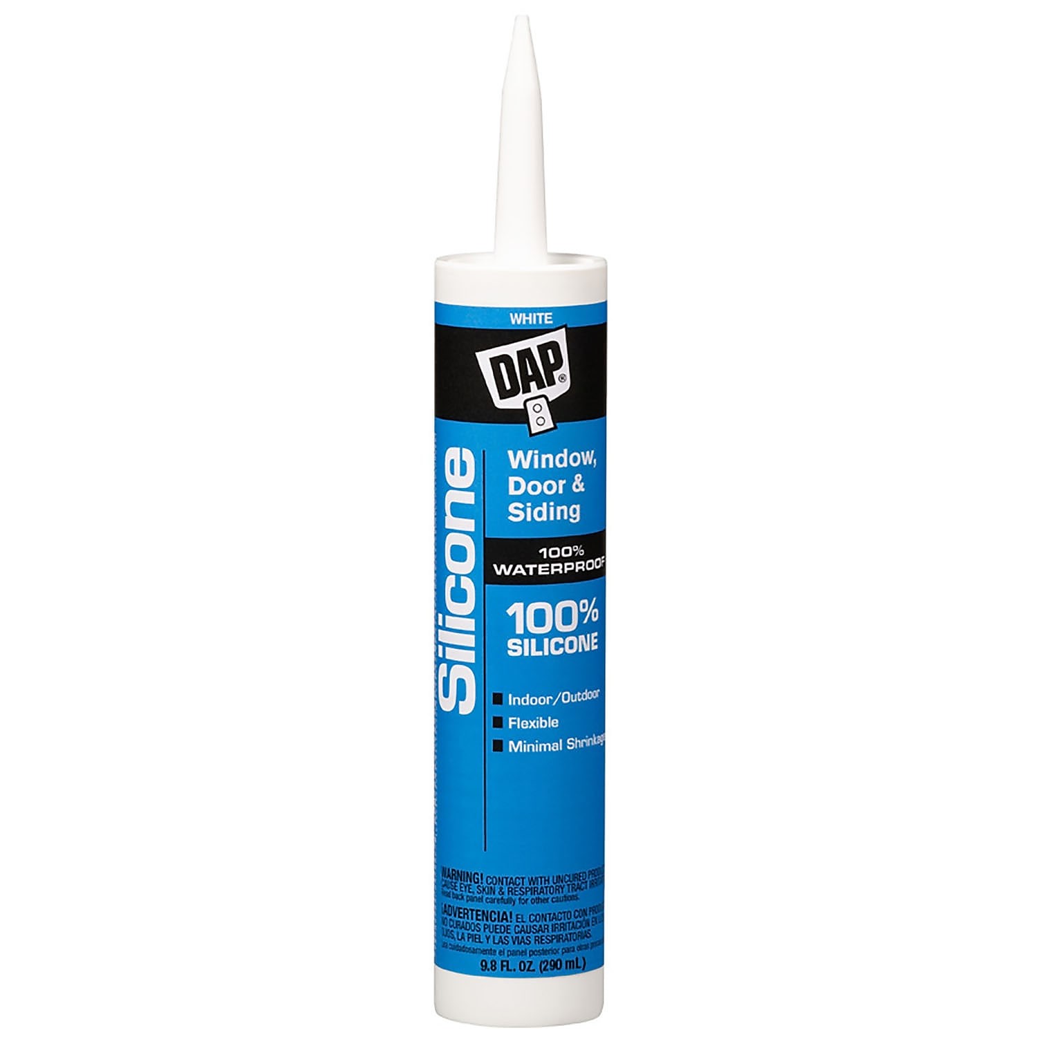 DAP WINDOW DOOR & SIDING 100% SILICONE RUBBER 7079808646. Available Now for $13.61