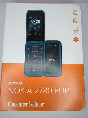 #ad Nokia 2780 Flip 4 GB Blue Consumer Cellular $40.00