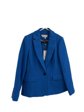 NEW Hobbs London 6 Blazer Cobalt Blue One-Button Jacket Career Classic