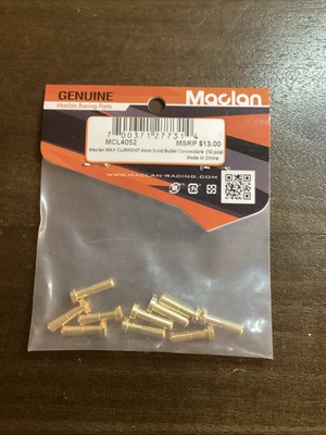 Maclan Max Current 4mm Gold Bullet Connectors  (10) [MCL4052]