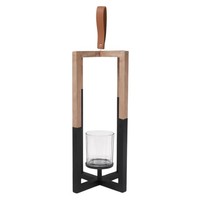 Laterne Windlicht Senza Natural Holz 41Cm Wohndesign Teelicht Lampe Tischdeko