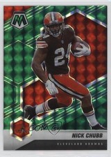 2021 Panini Mosaic Green Mosaic Prizm Nick Chubb #53 tm7