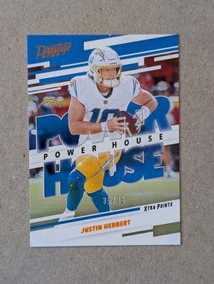 #ad #ad 2022 Panini Prestige PowerHouse Justin Herbert #PH 2 Xtra Points Orange 75 $5.99