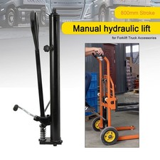 Cric cilindro idraulico sollevamento manuale per carrello elevatore corsa 800 mm