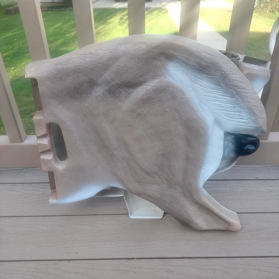 Señuelo plegable vintage Mel Dutton cola blanca ciervo cierva falta estaca Foto 2 de 4