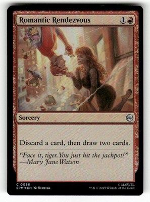 Romantic Rendezvous 86 Common Marvel's Spider-Man Magic: The Gathering Foil NM