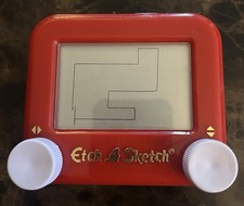 Spin Master Etch-A-Sketch Classic Mini Pocket Version - Red, Tested Works 