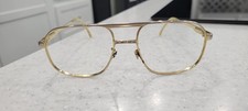 Titmus TP 200, PC 250 Z87,56-18 Gold Tone Aviator Eyeglasses Frames ONLY, WEAR