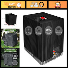 Heavy Duty Waterproof Cover for 1000L IBC Container - 275 Gallon Rain Barrel, UV