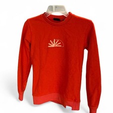 Scotch and Soda boys cotton crewneck orange sweatshirt size 12
