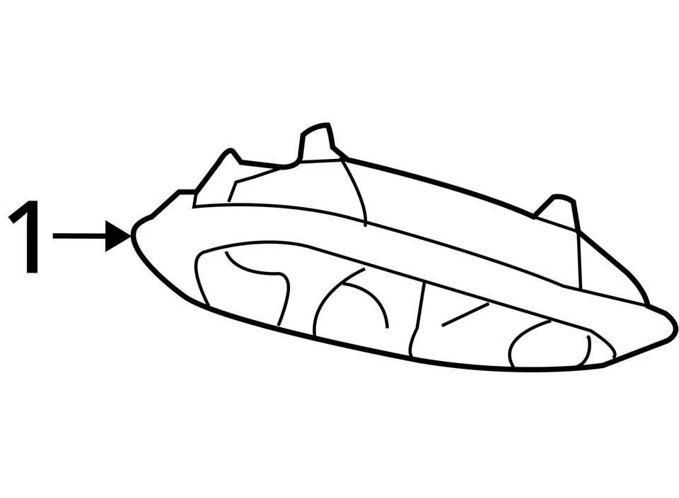 Front Roof Console Crew Cab Sliding Console OEM 04-08 FORD F150 PICKUP 1384390 - Imagem 4 de 4