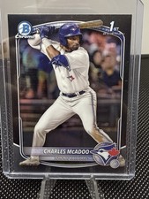 2025 Bowman Charles McAdoo 1st Chrome BLACK  SP Blue Jays RC 8/10