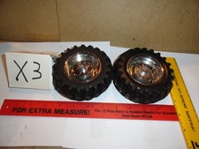1/16 toy tractor chrome rims and tires parts