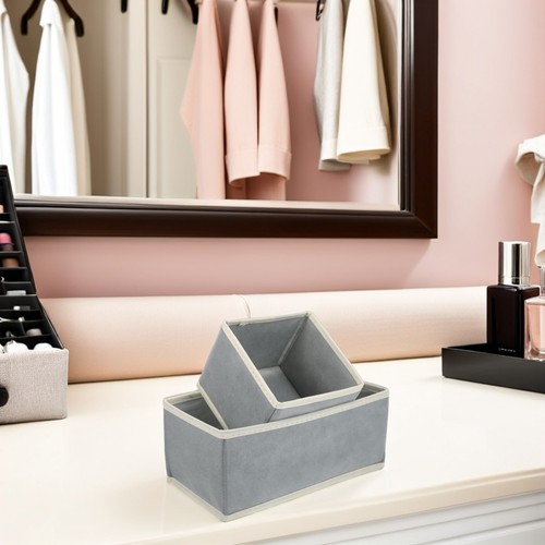  12pcs Foldable Cloth Storage Box: Drawer Organizer for Clothes Underwear - - Picture 11 of 12