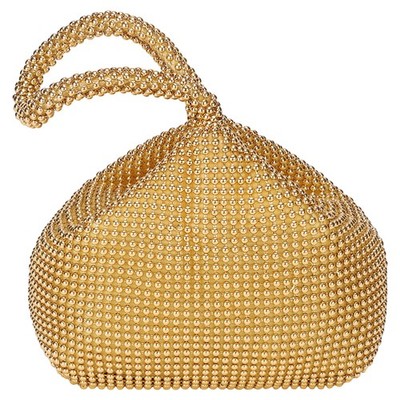 Für Abendtaschen, Perltasche 8,66'' goldenes Dreieck