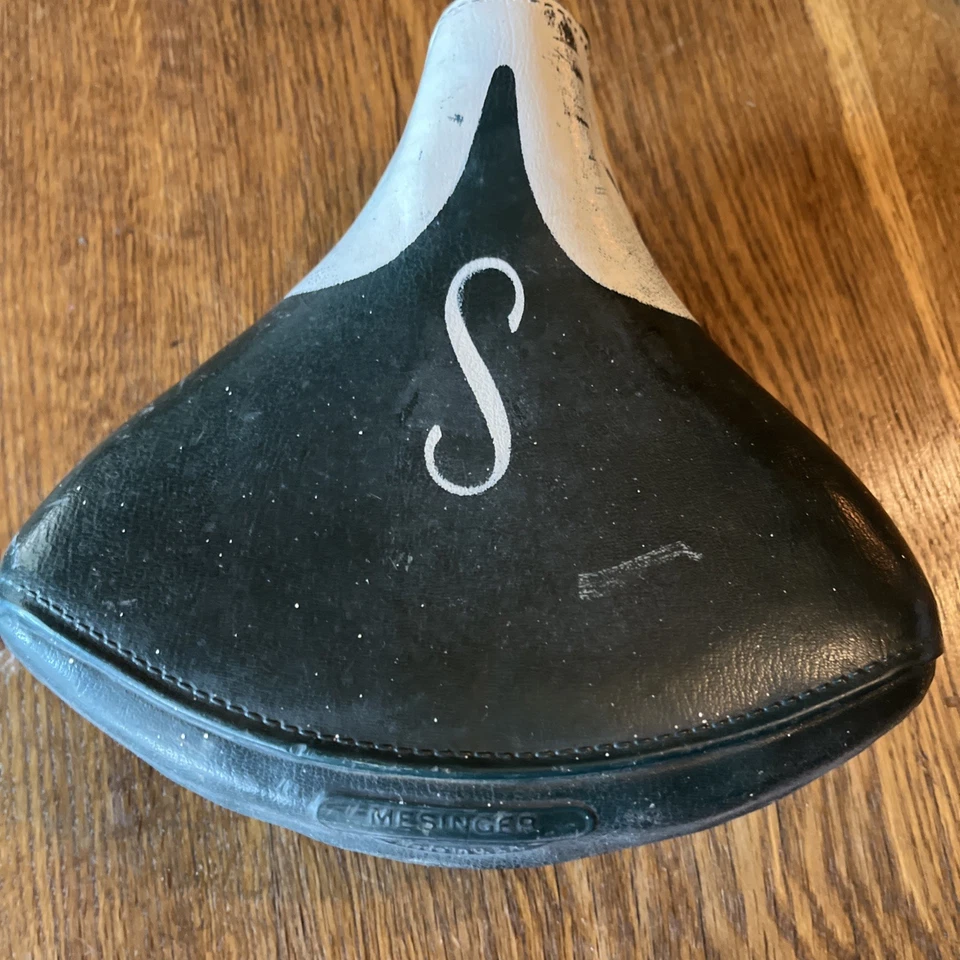 Vtg Schwinn Mesinger USA S Seat Bicycle Saddle Teal Typhoon Racer Collegiate - Image 3 of 4