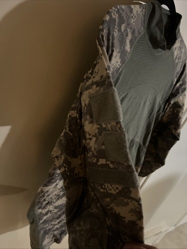 MASSIF ACU Army Combat Shirt ACS Flame Resistant Top Camo USGI Military Medium - Picture 4 of 20