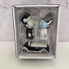 Frankenstein and Bride 4.5" Salt & Pepper Shaker Set by Nemesis Now Porcelain