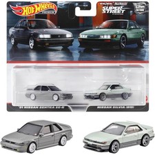 Hot Wheels Premium 2-Pack - NISSAN SENTRA - NISSAN SILVIA S13 RealRiders