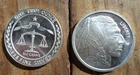 TWO Oz .999 Silver Rounds~1  buffalo/Indian ~ 1 oz Eagle  ~ $3.99 over spot ~