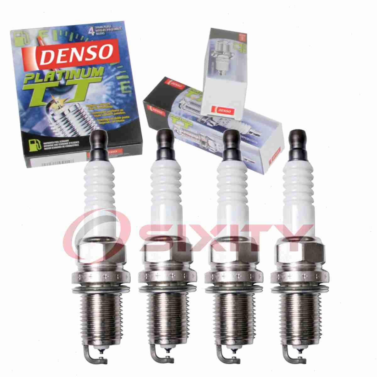 4 pc Denso Platinum TT Spark Plugs for 2000-2005 Mazda Miata 1.8L L4 hd