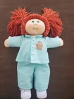 VTG Cabbage Patch Kids 25th Anniversary Read Hair Green Eyes Girl 17 Inch Doll
