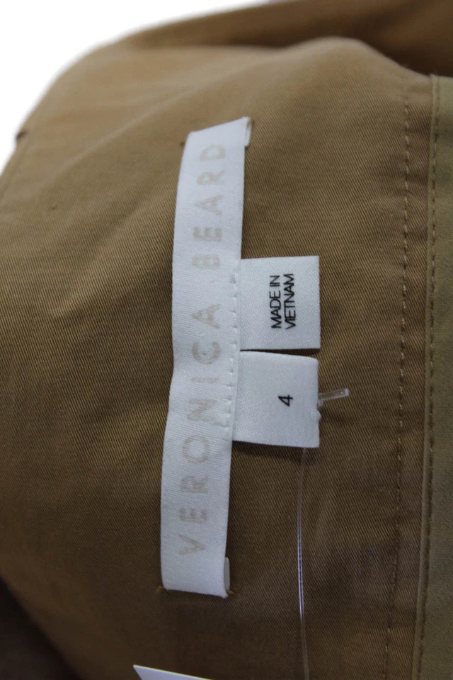 Veronica Beard, Women Cargo Paperbag Ankle Pants Brown Size 4 - Image 4 of 4