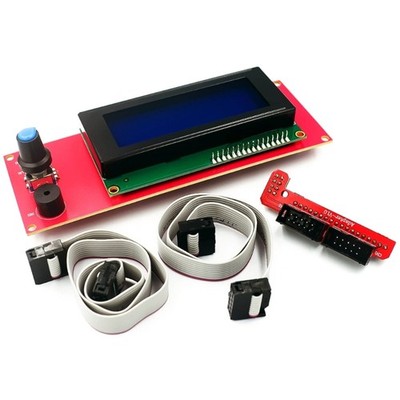 Plugs And Play 2004 LCD Controls Module For RAMPS 1.4 3D Printer Shield Systems