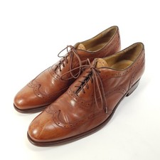 Pollini Oxford Schuhe Damen Gr. EU 40,5 Braun Leder Brogue Business Schnürschuhe