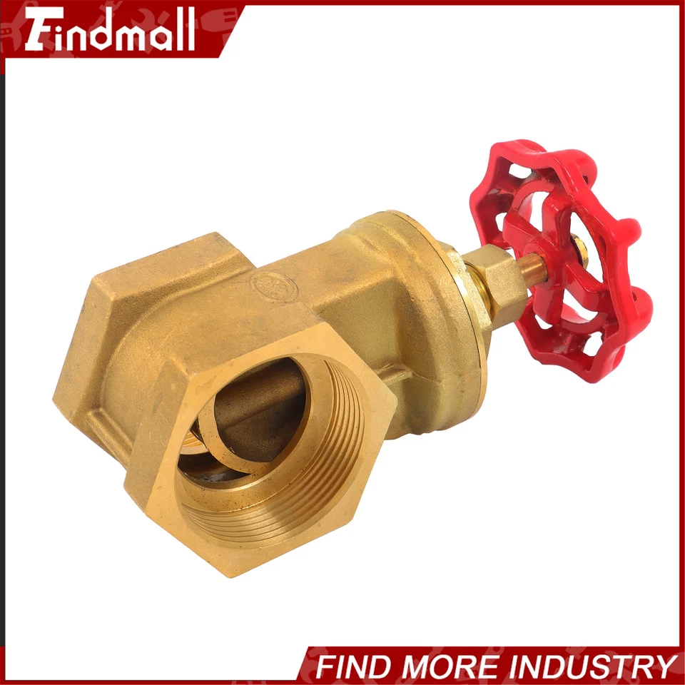 Findmall 2-1/2" Female Npt Non Rising Stem Brass Hydrant Gate Valve - Image 2 of 4
