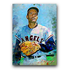 Jimmy Piersall #2 Art Card Limited 39/50 Edward Vela Signed (California Angels)