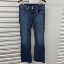 True Religion Jeans 31x32 Blue Straight Bootcut USA Made Y2K Denim