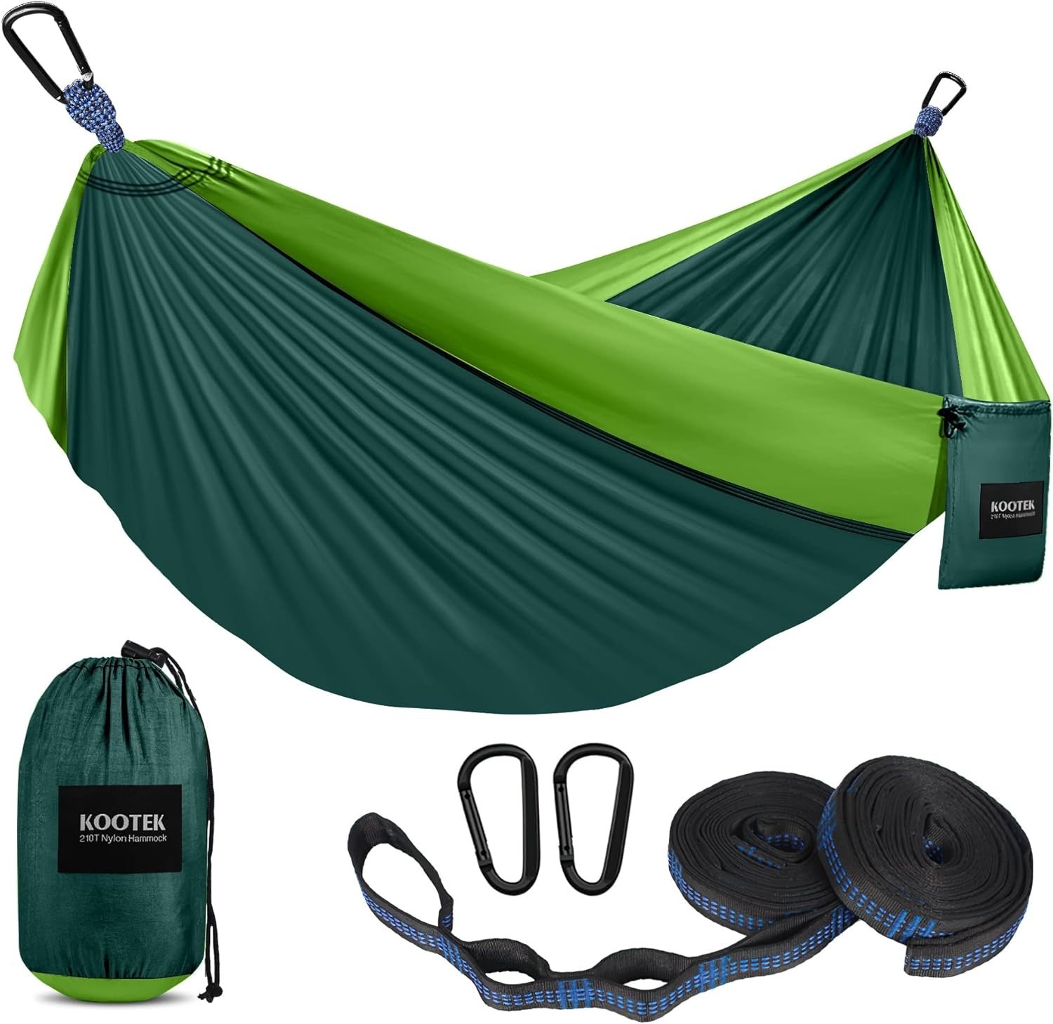 Double Lightweight Hammock with Tree Straps & Carry Bag – Perfect for Camping