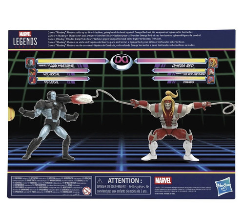 "Figura de acción Marvel Legends Gamerverse War Machine vs Omega roja 6"" paquete de 2" - Imagen 6 de 6