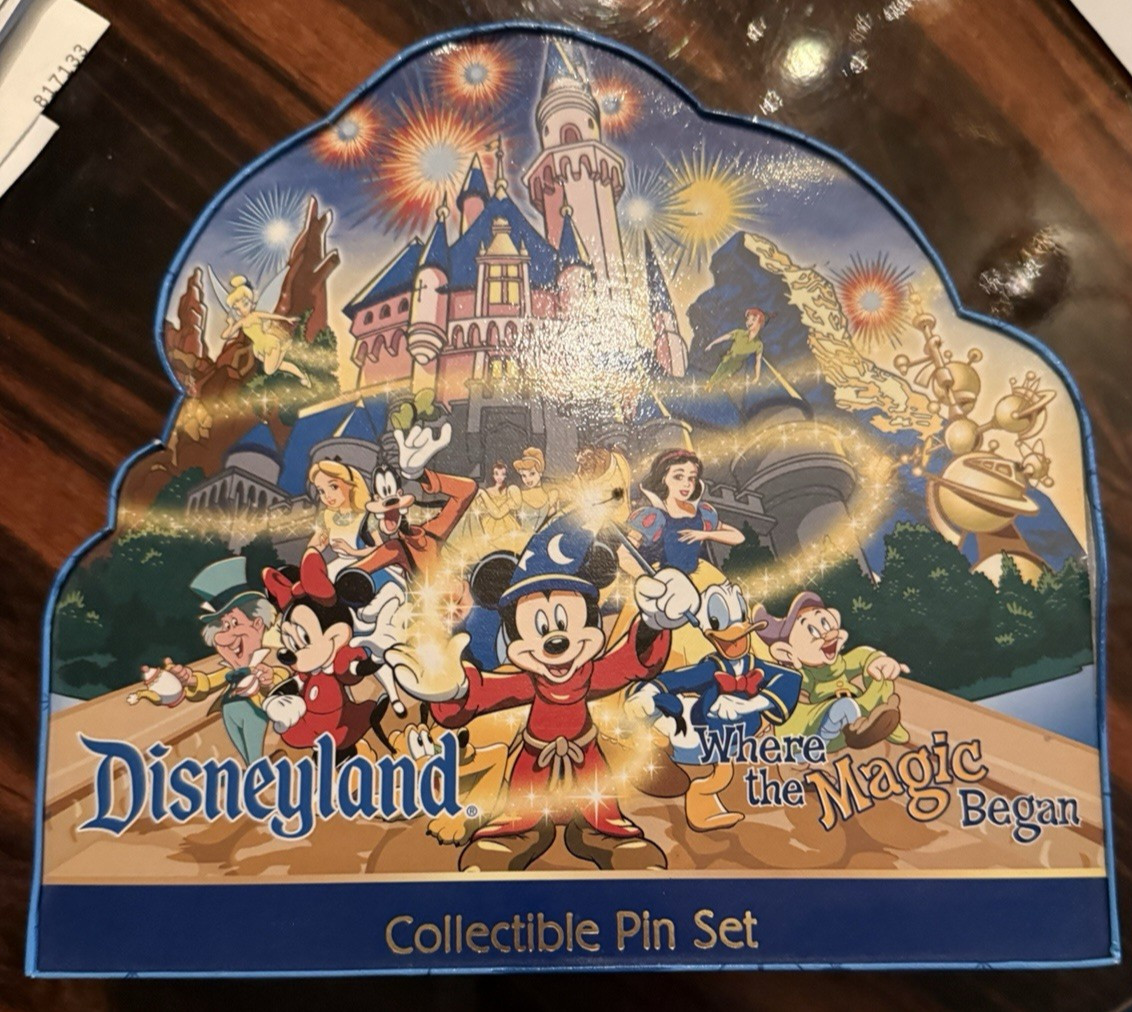 Disneyland Where the Magic Begins Pin Set 2001 NIB