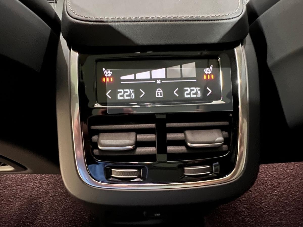 Tempered Glass Screen Protector for 2025 Volvo XC90 Rear Seat Air Control Displa