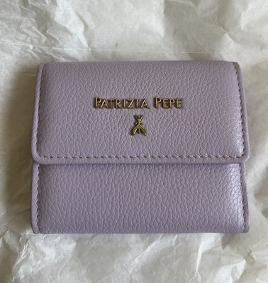 Purple Women s Patrizia Pepe Leather Wallet NEVER USED Made In Italy Luxury