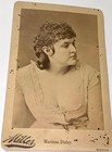 Rare Antique Victorian American Actress Mariana Dufay Theater Cabinet Card Photo — photo 2