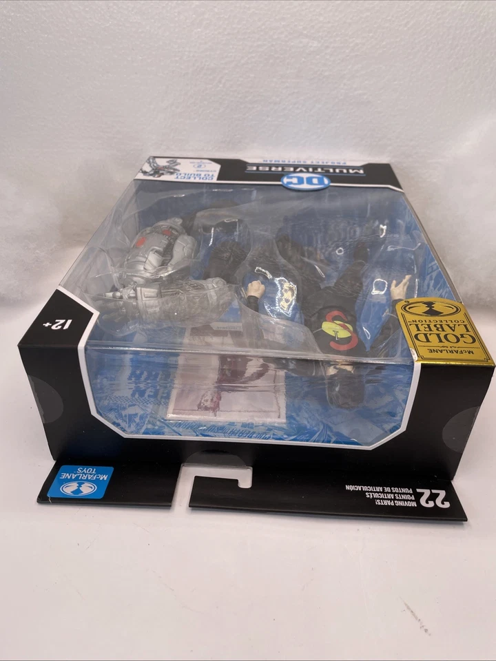 Figura Mcfarlane DC Multiverse PROYECTO SUPERMAN Cyborg BAF Flashpoint JLA Sellada Foto 3 de 4
