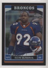 2006 Topps Chrome Black Refractor 118/199 Elvis Dumervil #173 3f2