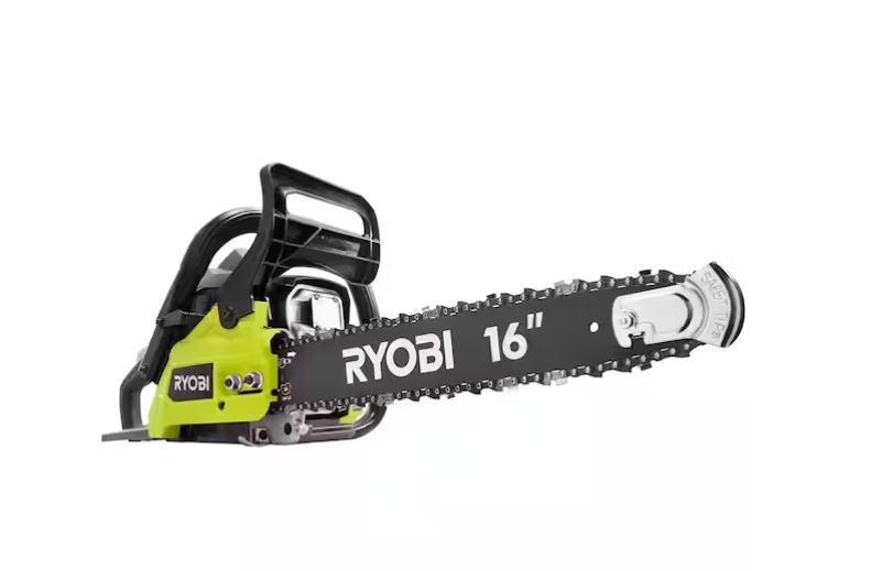 RYOBI RY3716 16 in. 37cc 2-Cycle Gas Chainsaw with Heavy-Duty Case