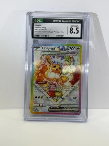 Pokémon TCG CGC 8.5 Eevee ex Black Star Promo 174 EX