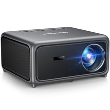 GooDee 4K Smart Projector with WiFi 6  Bluetooth - UHD 400, Titanium Grey